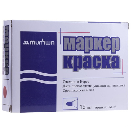 Маркер-краска MunHwa 4мм., красный (PM-03)