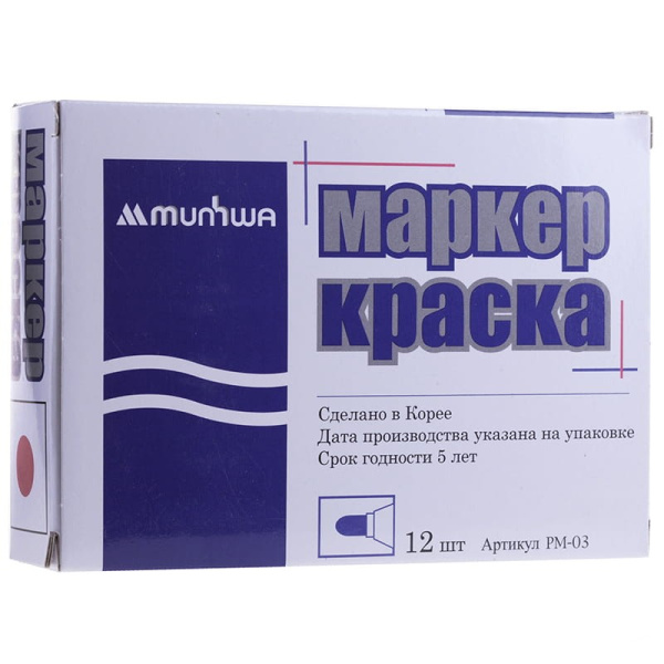 Маркер-краска MunHwa 4мм., красный (PM-03)
