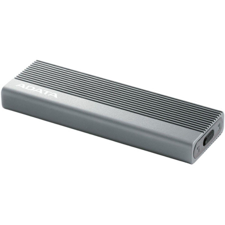 Корпус для HDD/SSD  M.2 ADATA External SSD Enclosure EC680 USB 3.2 Gen2, NVMe/SATA, RGB, Titanium Grey, RTL