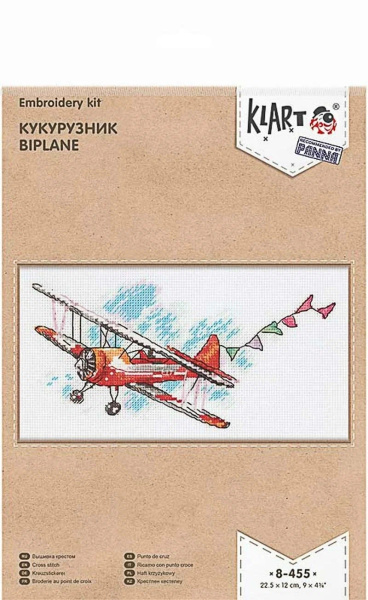 Набор для вышивания "Klart" 8-455 "Кукурузник" 22.5 х 12 см