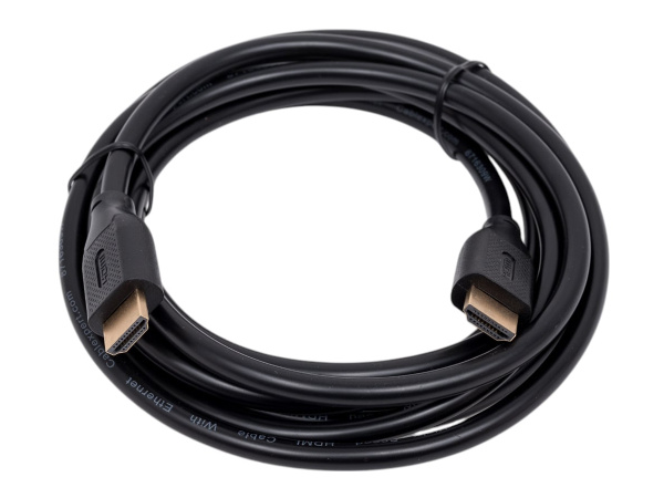 Кабель HDMI(m) - HDMI(m)  3.0м Cablexpert, v2.1, 8К, медь, позол.контакты, экран, черный (CC-HDMI8К-3M)