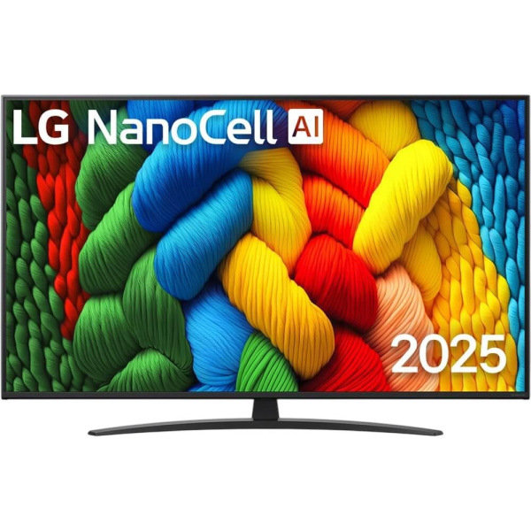 Телевизор ЖК 55'' LG/ 55", Ultra HD, Nano Color, Smart TV, WebOS, Wi-Fi, DVB-T2/C/S2, MR, 60Hz Native, 2.0ch (20W), 2 HDMI, 2 USB, 1 Pole, Charcoal Black, 2025