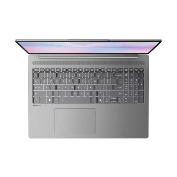 Ноутбук/ Lenovo IdeaPad Slim 5 16AHP10 16"(2880x1800 OLED)/AMD Ryzen 7 8845HS(3.8Ghz)/16384Mb/512PCISSDGb/noDVD/Int:AMD Radeon 780M/Cam/BT/WiFi/80WHr/war 1y/1.76kg/luna grey/noOS + 100W, RU kbd