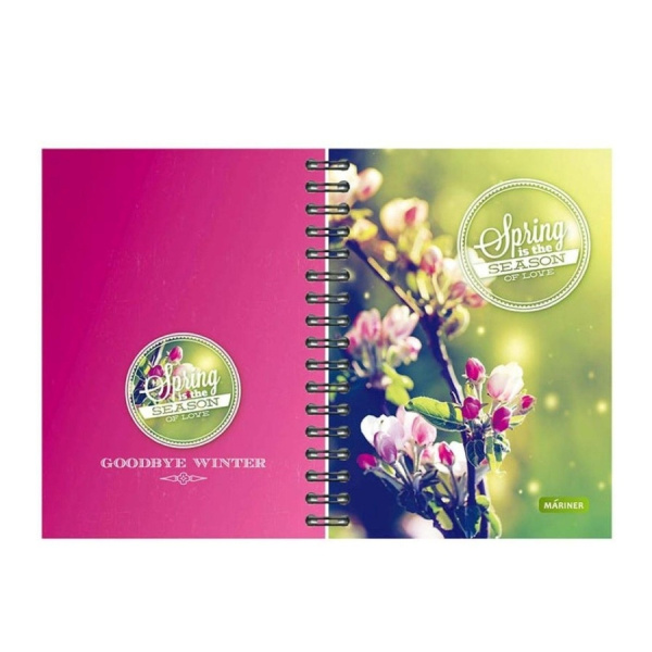 Бизнес-тетрадь Mariner А5 120л. "Spring" на спирали (1608817)