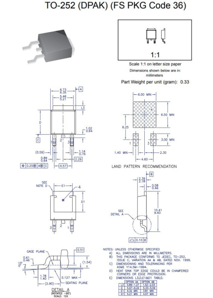 транзистор FET FQD2N60C 600V 1.9A N-Ch 4.7ohm TO252 DPak
