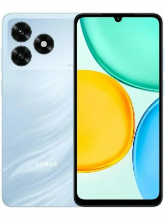Смартфон Honor X5d Plus 4Гб 128Гб Ледяной Голубой 6.74", IPS HD+, 1600*720, MediaTek Helio G81, 50+0.08МП, 5Мп, 4G, 5200мАч, And 15