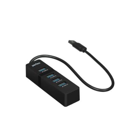 USB_Хаб 4xUSB_3.0 Perfeo (PF-H040) черный