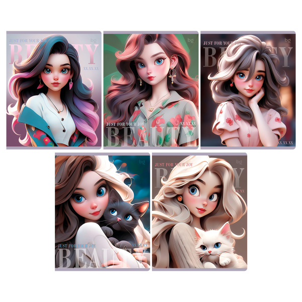 Тетрадь 40л. кл. "Beauty" BG Т5ск40 59345