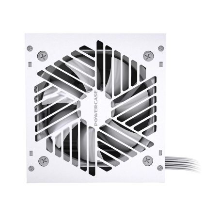 Блок питания 600Вт Powercase PW600 White (APFC,120мм,2PCI-E,5SATA,80+)[PSW-600W-DC]