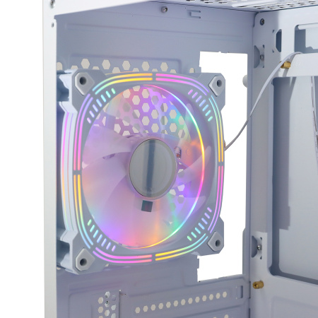 Корпус ATX Б_БП BaseTech eXtreme GFX-03 (USB3.0,Audio,TG,белый,4х120мм RGB)[BT-GFX-03W-MESH-4F-RGB]