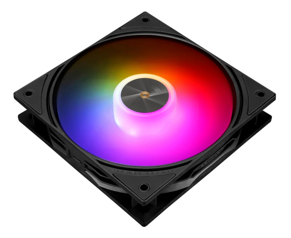 Кулер в корпус 120х120х25 Thermalright TL-P12-S ARGB черный (1500prm/4pin+ARGB Sync/52.86 CFM/22.1дБ/подшипник гидродинамический/ARGB)