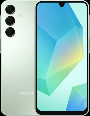Смартфон Samsung Galaxy A16 4Гб 128Гб SM-A165 Light Green 6.7", AMOLED, 2340*1080, 2*2.2+6*2.0ГГц, 50+5+2Мп, 13Мп, 4G, NFC, 5000мАч, And 14