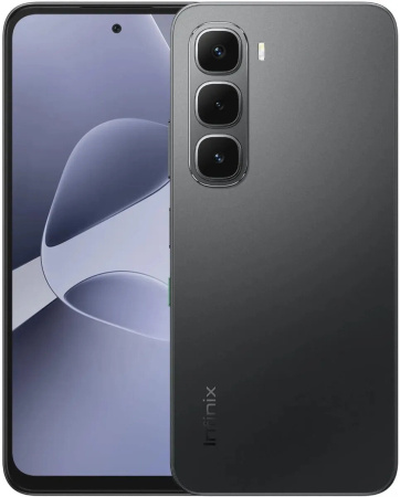 Смартфон INFINIX Hot 60i 8Гб 256Гб Sleek Black 6.7", IPS, 1600*720, 2*2+6*1.8ГГц, 50Мп, 8Мп, 4G, NFC, 5200мАч, And 15