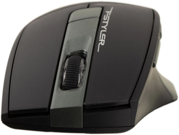 Мышь беспроводная A4Tech Fstyler FB35 оптическая 2000dpi, BT/Radio USB для ноутбука черный/зеленый