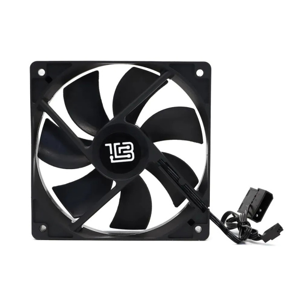 Кулер в корпус 80x80x25 BaseTech V2 (hydrodynamic/2400rpm/3pin+molex/46.2CFM/22дБ/черный)