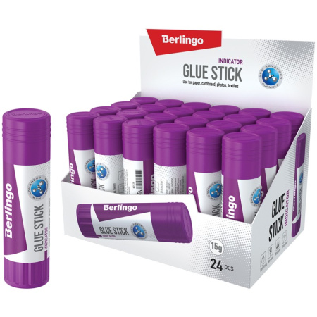 Клей-карандаш BERLINGO 15гр. "Indicator" (K1515)