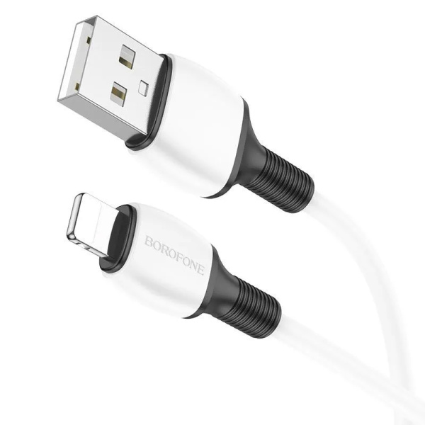 Кабель Lightning (m) - USB(m) BOROFONE BX84, 1м, 2.4A белый