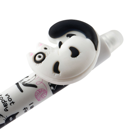 Ручка пиши-стирай MESHU "Funny cats" 0,5мм, синяя, автомат (MS_55627)