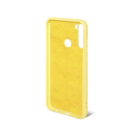 Чехол силиконовый с микрофиброй для Xiaomi Redmi Note 8 DF xiOriginal-02 (yellow)