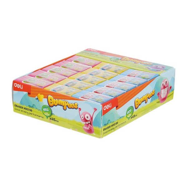 Ластик DELI "Bumpees" 40*22х12мм (EH01200)