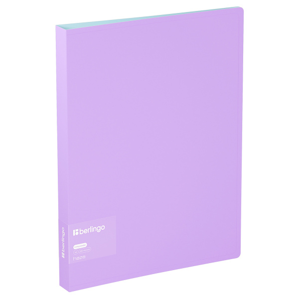 Папка 4 кольца BERLINGO "Haze", 24мм, 600мкм, сиреневая (RB4_4D924)