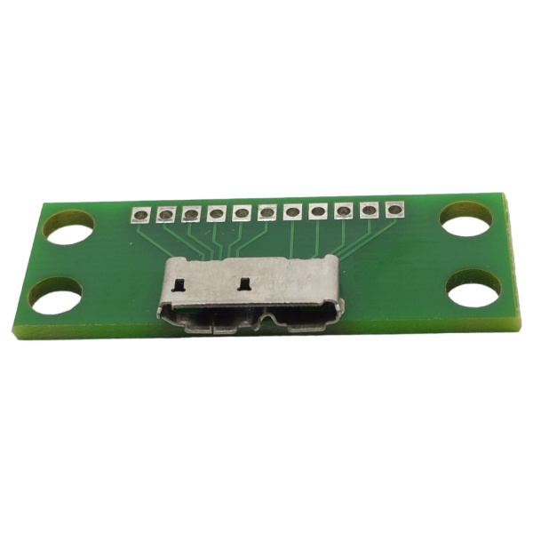 Плата макетная с разъемом Micro-USB 3.0 гнездо