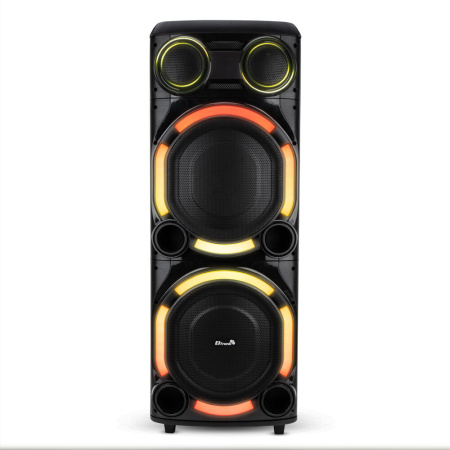 Портативная колонка ELTRONIC 30-56 CRAZY BOX 2500 динамик 15" 2шт. 250Вт, Bluetooth, TWS, FM, USB,  miс