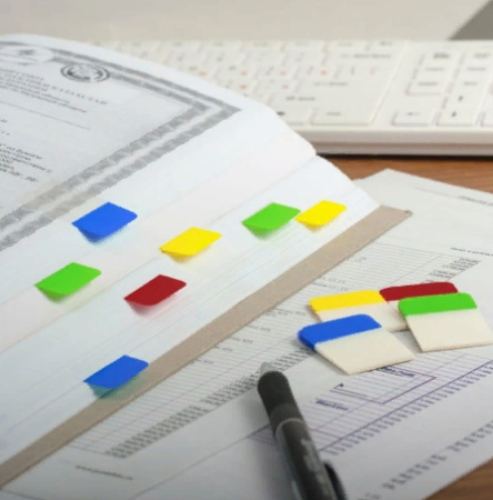 Закладки BRAUBERG 38*25мм. 20л. 4 цвета (126696)