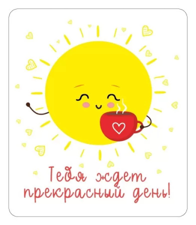 Виниловый магнит "Тебя ждет прекрасный день!" 15.11.02354