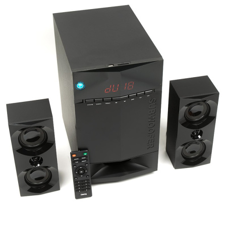 Актив.колонки 2.1 Dialog Progressive AP-230 65Вт, Bluetooth, FM, USB/SD, питание от сети, MDF, Black