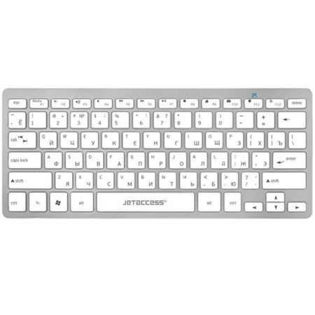 Клавиатура Беспроводная Jet.A SlimLine K8 BT, Bluetooth, серебристая