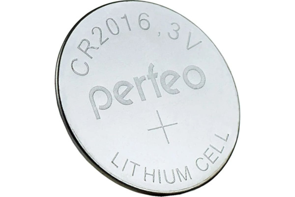 Батарейка CR2016 Perfeo упак. 1шт. /3В. литиевая