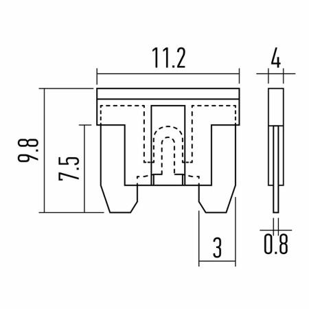 Предохранители автомобильные микро Rexant "Korea" 80-7125, 10 штук, 5..30А