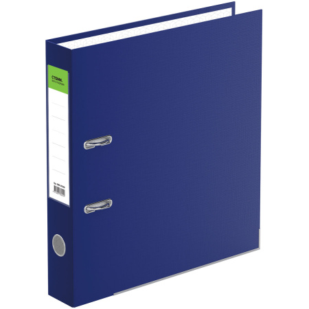 Папка-регистратор 50мм. СТАММ "Бизнес" бумвинил, мет. кант, синий ММ-31840