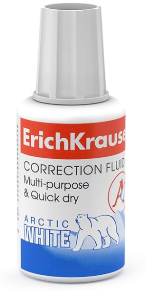 Корректирующая жидкость Erich Krause "Arctic White" (6)