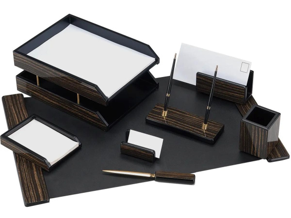 Набор настольный Good Sunrise 8 предметов, МДФ, черный (8FE-1A) 77118