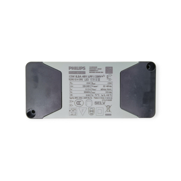 Драйвер светодиодный (LED)  300мА, 32..42в, 12вт, IP20, Philips CertaDrive 12W LPF 9290014095