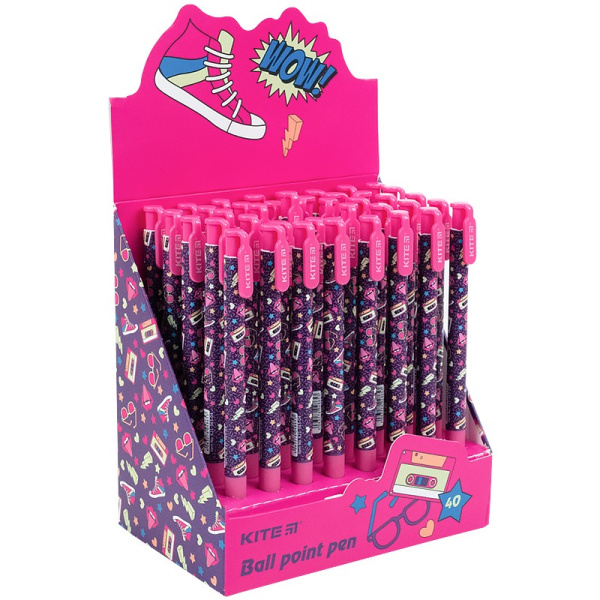 Ручка шариковая KITE "Run&Fun" 0,5мм., автомат, синяя (K21-363-04)