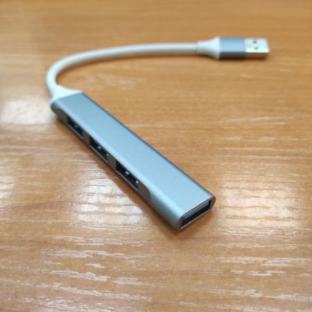 USB_Хаб 4xUSB_3.0*1 USB2.0*3 Kebaolong K1-165 Gray USB3.0