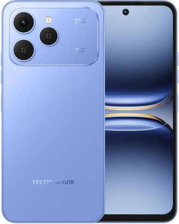 Смартфон Tecno SPARK 40 8Гб 256Гб Mirage Blue 6.67", IPS, 1600*720, 2*2+6*1.7ГГц, 50Мп, 8Мп, 4G, NFC, 5200мАч, And 15