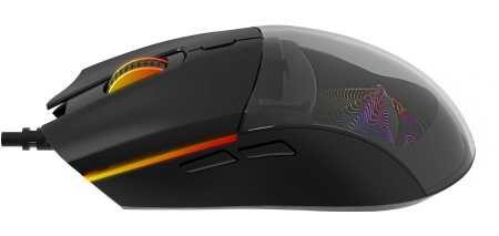 Игровая мышь USB Oklick 714GM оптическая, 7200dpi, 6кн, Black