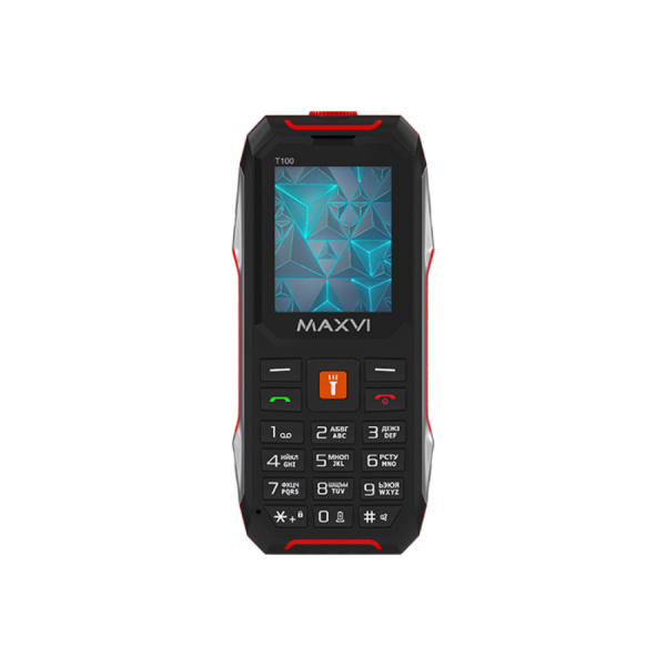 Сотовый Maxvi T100 Red 2sim/1.77"/160*128/microSD/0.3МП/Bt/1500мАч/моноблок