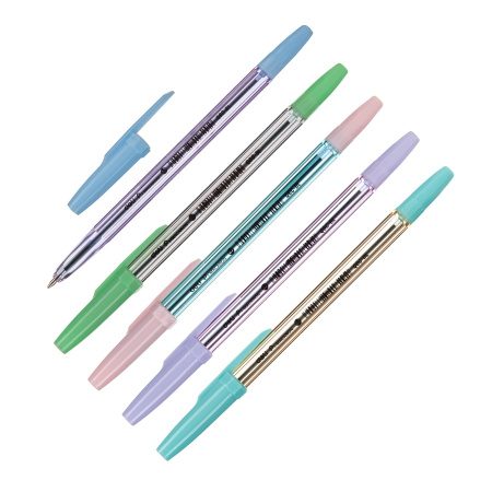 Ручка шариковая DELI "P1-Macaron" синяя, 07мм, EQ6C-BL