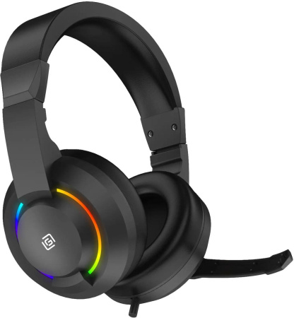 Игровая гарнитура Оклик HS-L315G полноразмерные, USB, кабель 1.8м, Black