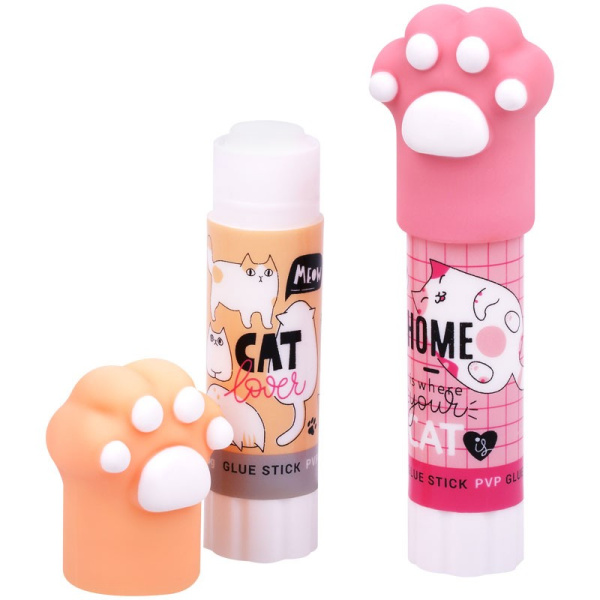 Клей-карандаш MESHU "Paw" 8гр. ассорти (MS_45451)