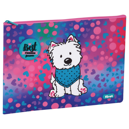 Папка для тетрадей А4 Forst 1 отделение, "Best Friends" текстильная (FT-FB-A40301)
