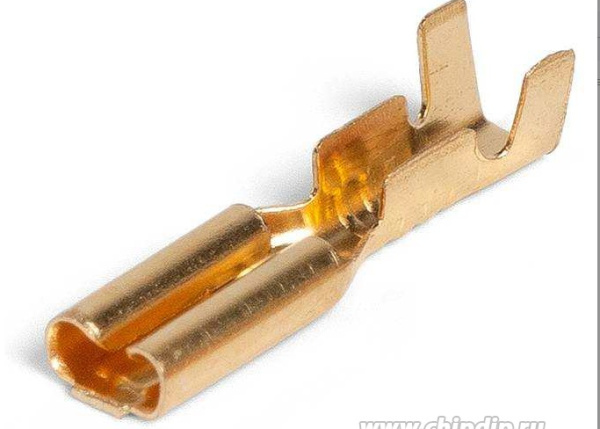 Разъем плоский «мама» без изоляции (РП-М 1.0-2.8) 0.5-1.0кв.мм b=2.8мм, упаковка 100штук