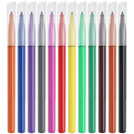 Фломастеры 12цв. BERLINGO "Жил-был кот" смываемые (WP00612)