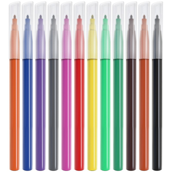 Фломастеры 12цв. BERLINGO "Жил-был кот" смываемые (WP00612)