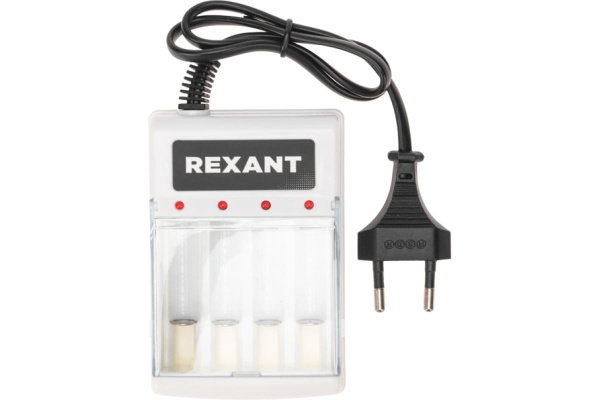 Зарядное устройство Rexant PC-05, Ni-MH/Ni-Cd, 4слота, AA/AAA, сет. шнур